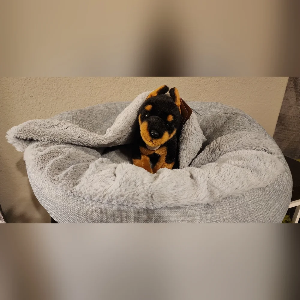 Cozy Gray Dog Bed
